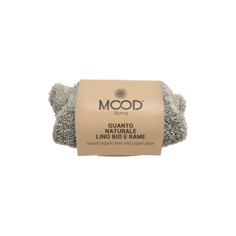 Guanto esfoliante Lino e Rame